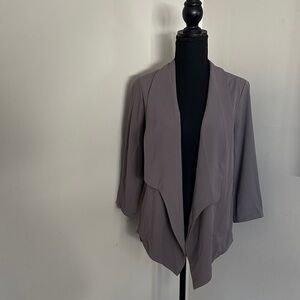 *LE LIS* Grayish Brown Draped Cardigan Sweater Size Small